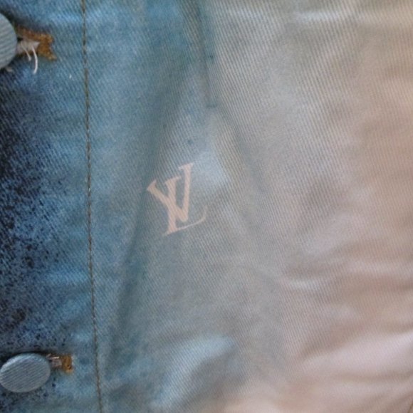 *SOLD* Louis Vuitton Spray Denim Jacket - Picture 2 of 8